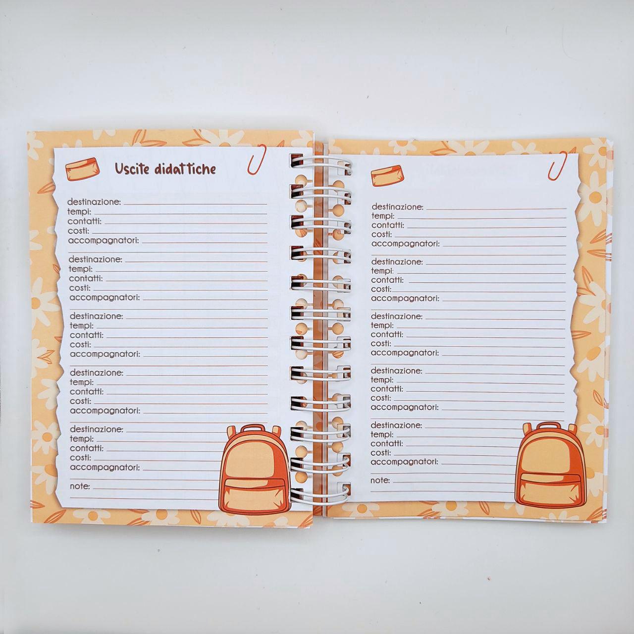 Agenda dell'insegnante personalizzabile