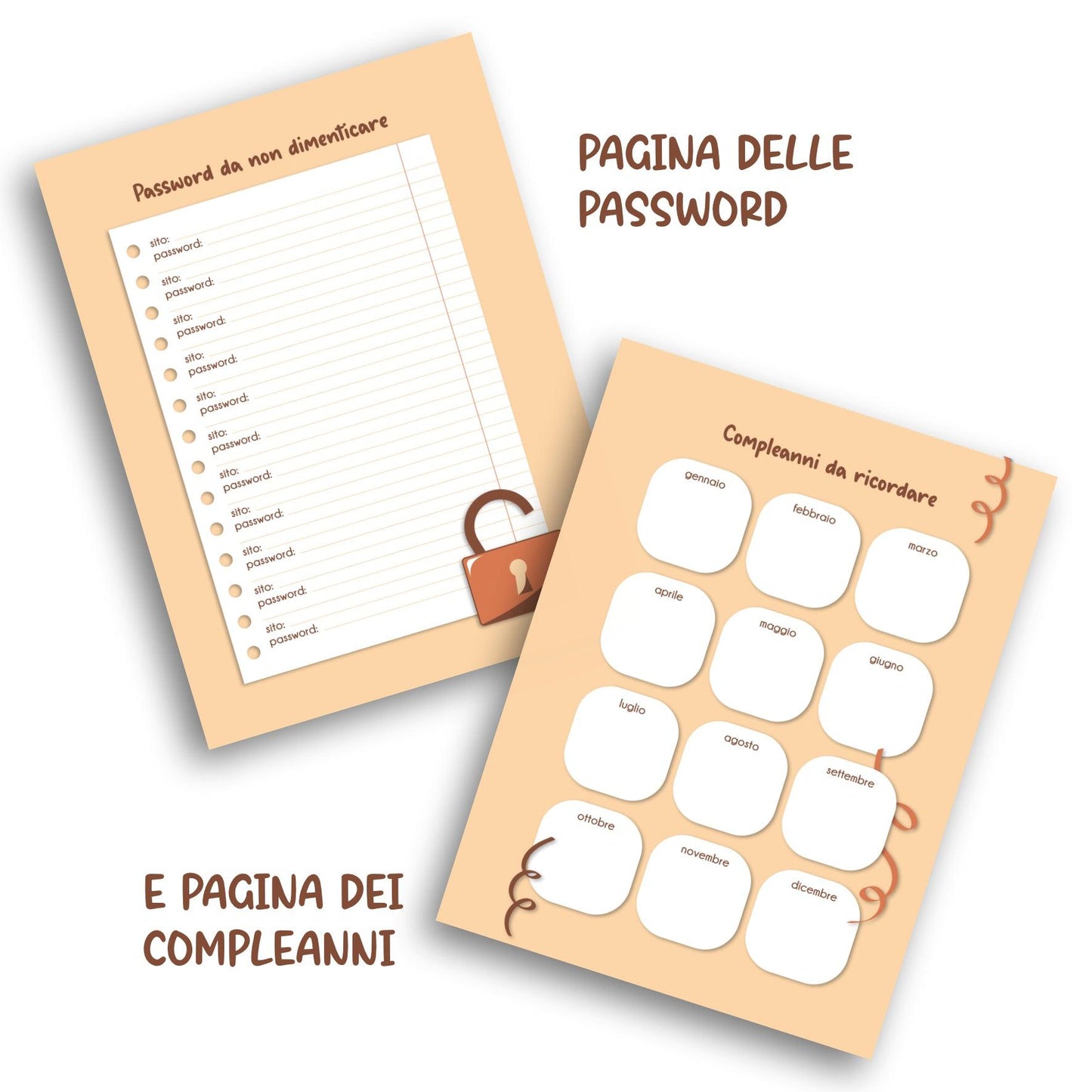 Agenda per i lettori 12 mesi