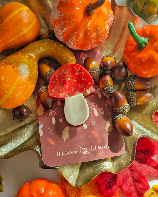 Fermaglio per capelli - funghetto