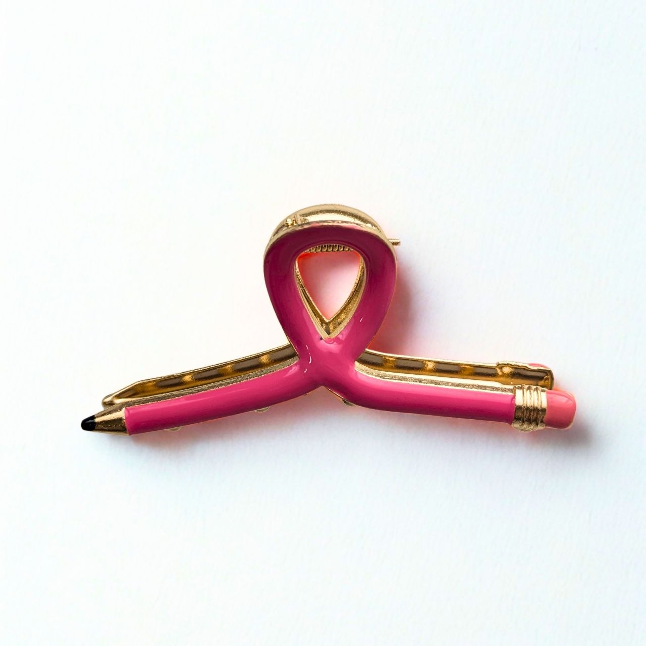 Pinza capelli metallo a forma di matita