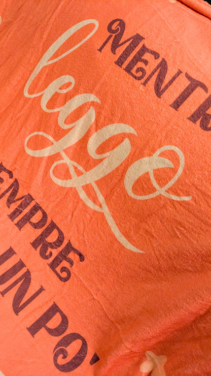 Coperta in pile invernale con scritta Mentre Leggo È Sempre Un Po' Natale – plaid morbido per lettori regalo di Natale