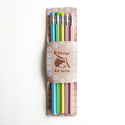 Astuccio con matite margherita - bundle